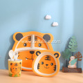 5 Piece Tiger Bamboo Meal Tableware Set